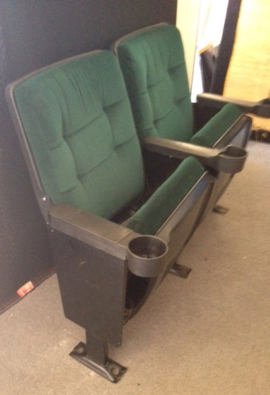 used theater seating Green Velvet 7